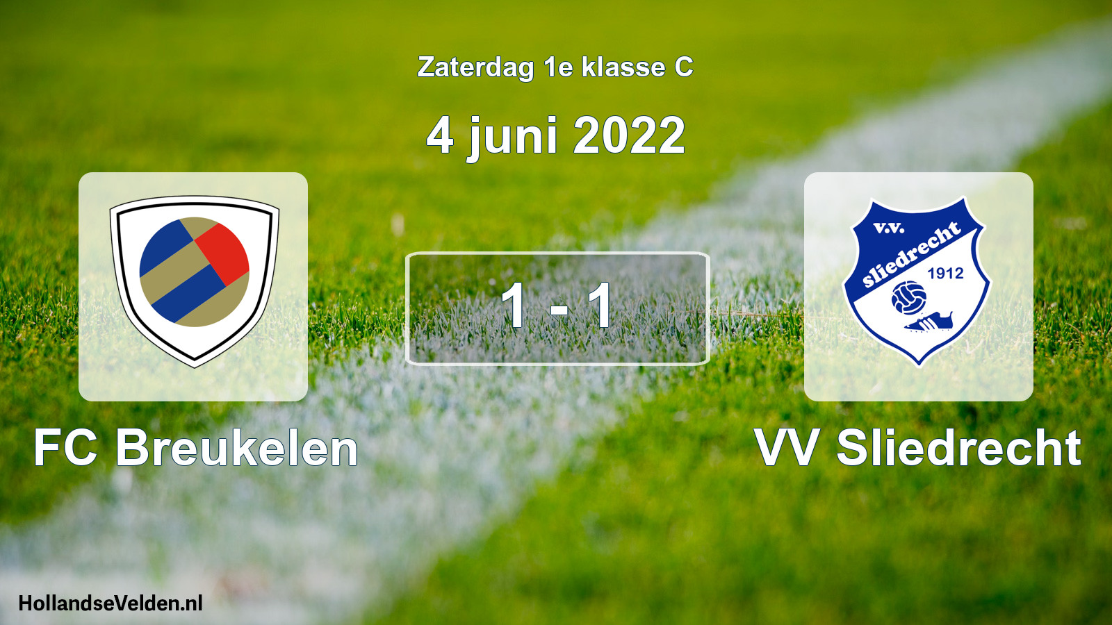 Total number of matches played: FC Breukelen - VV Sliedrecht 1 - 1 (4 June 2022)