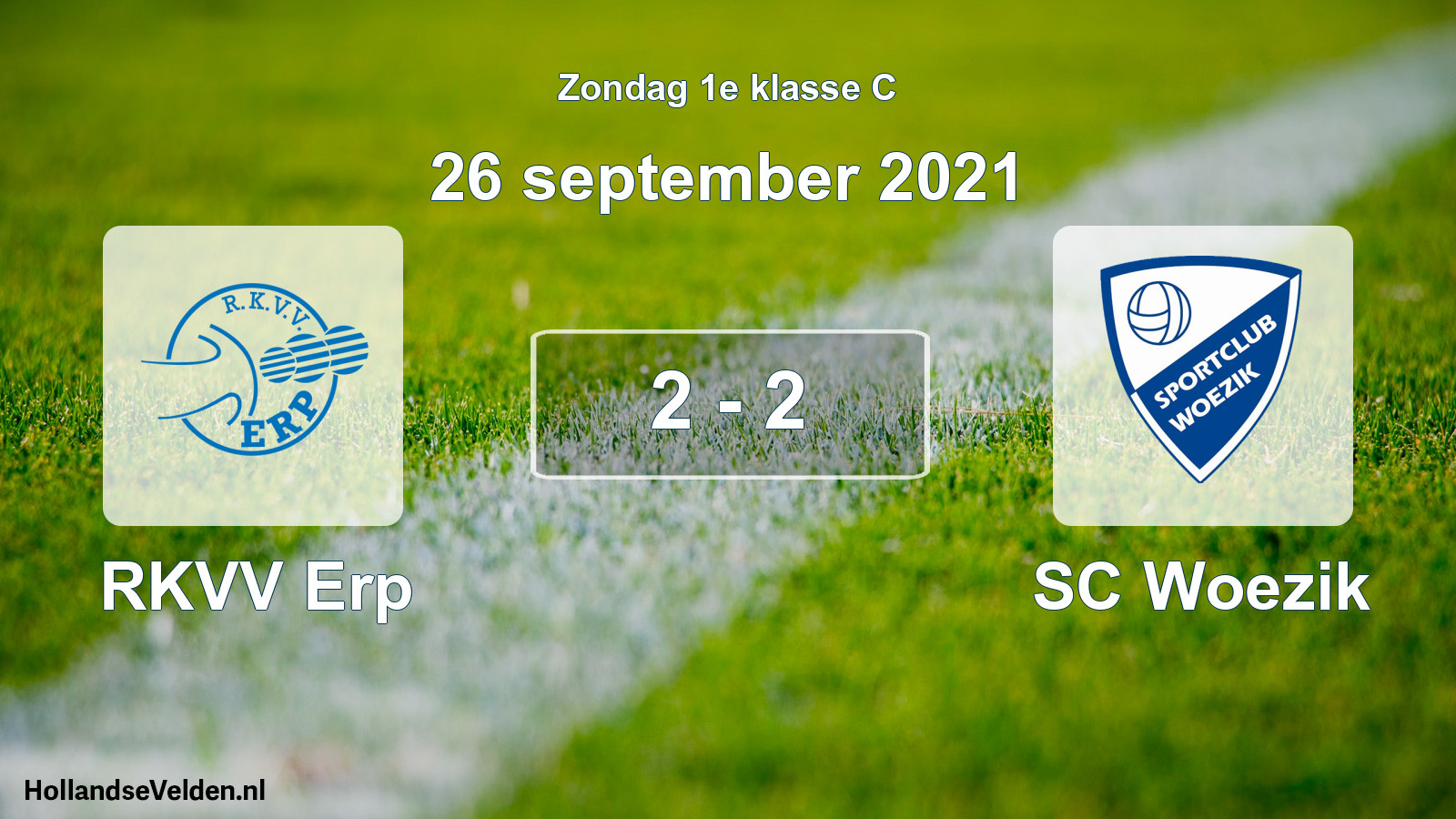 Total number of matches played: RKVV Erp - SC Woezik 2 - 2 (26 September 2021)