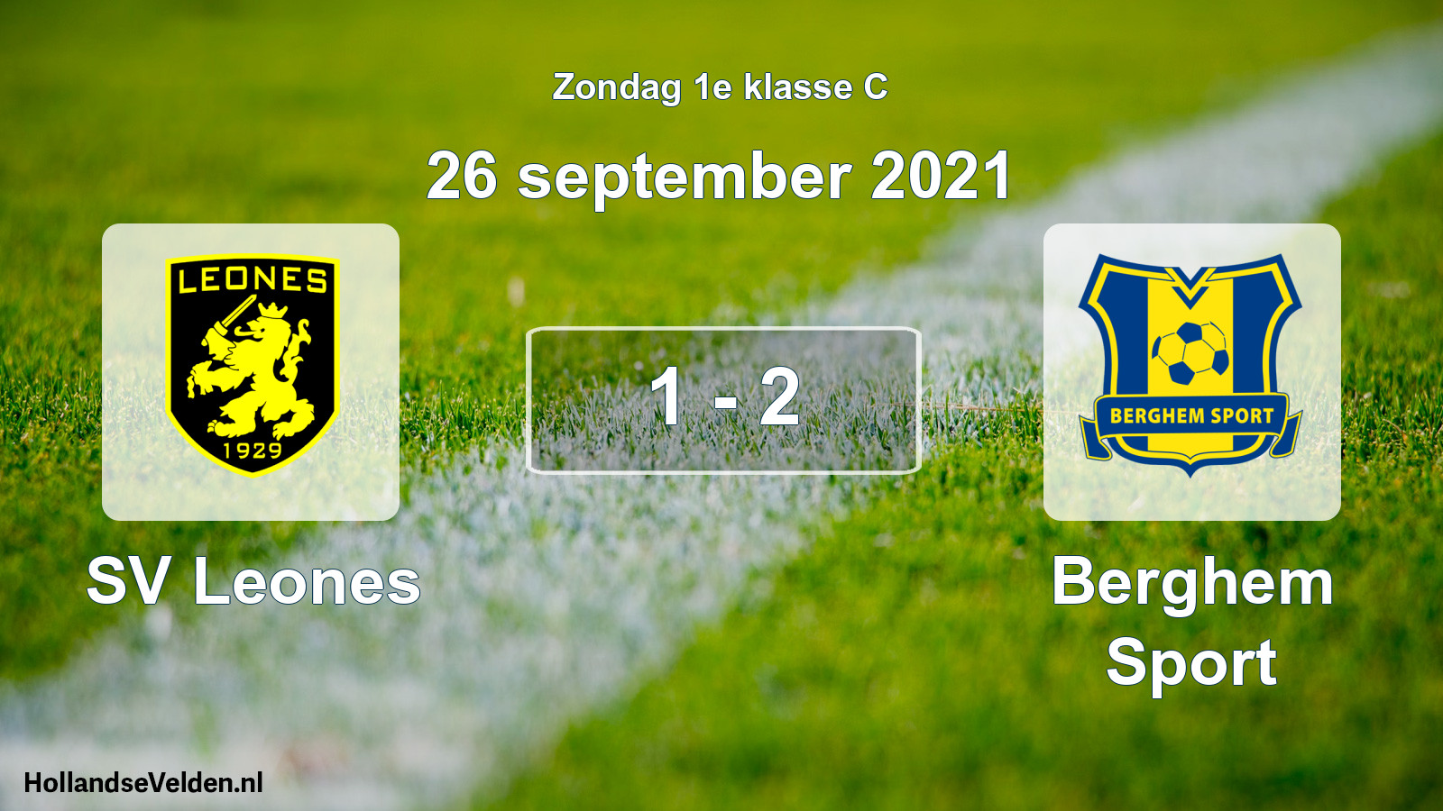Total number of matches played: SV Leones - Berghem Sport 1 - 2 (26 September 2021)