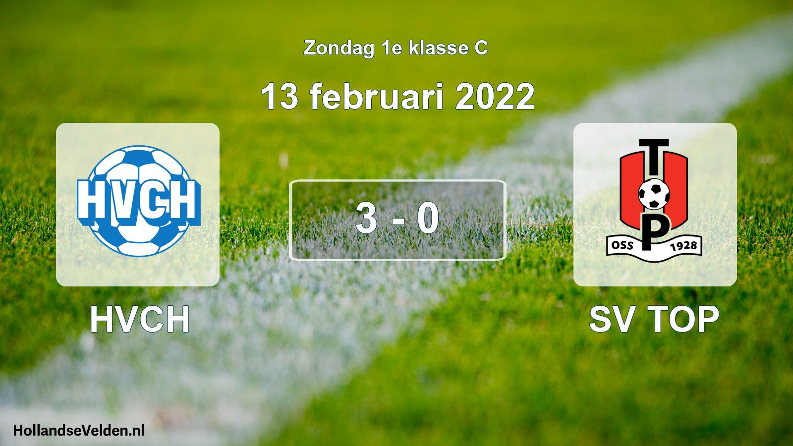 Total number of matches played: HVCH - SV TOP 3 - 0 (13 February 2022)