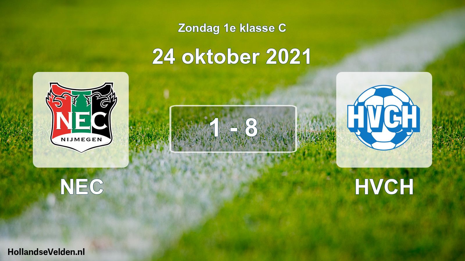 Total number of matches played: NEC - HVCH 1 - 8 (24 October 2021)