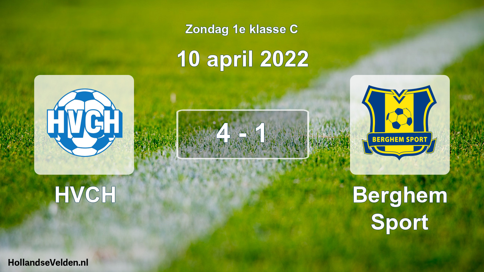 Total number of matches played: HVCH - Berghem Sport 4 - 1 (10 April 2022)