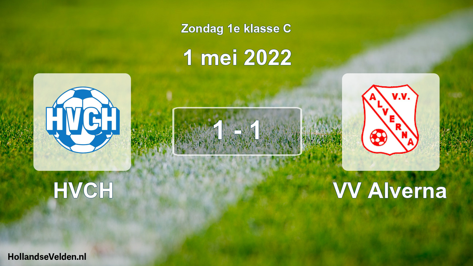 Total number of matches played: HVCH - VV Alverna 1 - 1 (1 May 2022)