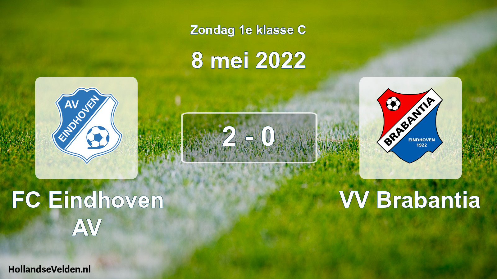 Total number of matches played: FC Eindhoven AV - VV Brabantia 2 - 0 (8 May 2022)