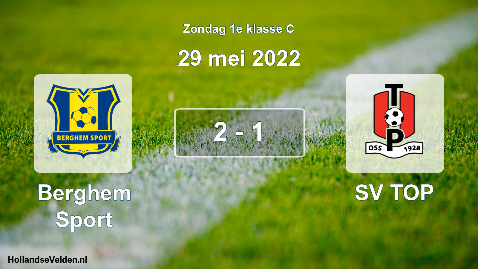 Total number of matches played: Berghem Sport - SV TOP 2 - 1 (29 May 2022)