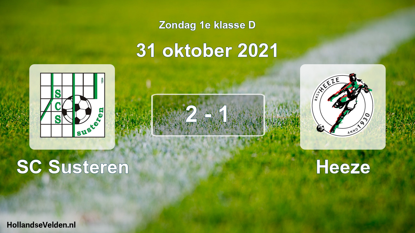 Total number of matches played: SC Susteren - Heeze 2 - 1 (31 October 2021)