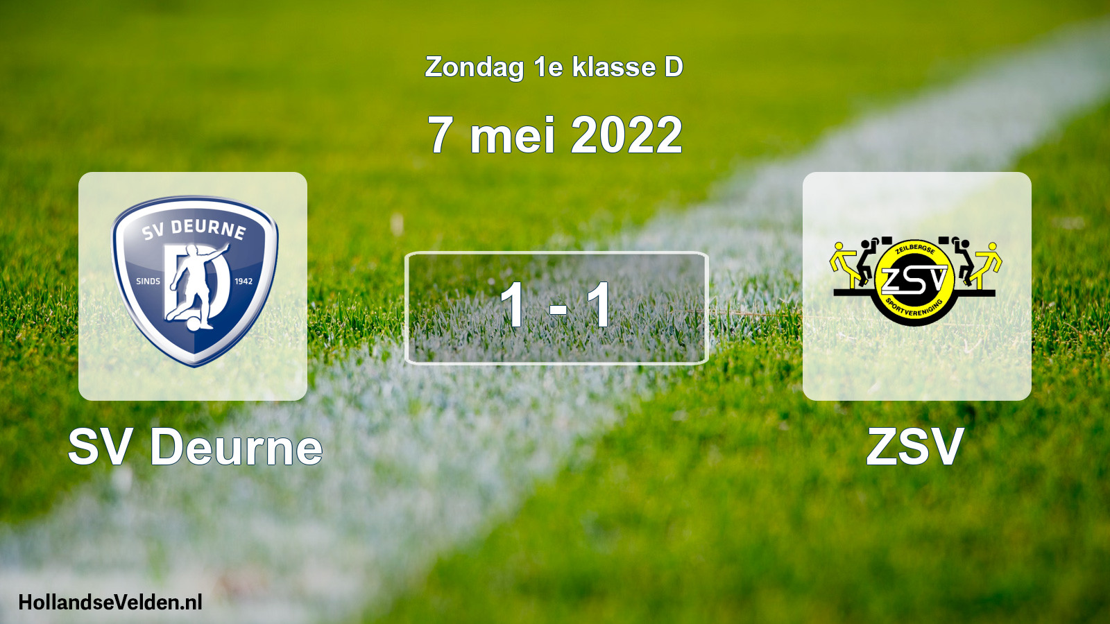 Total number of matches played: SV Deurne - ZSV 1 - 1 (7 May 2022)