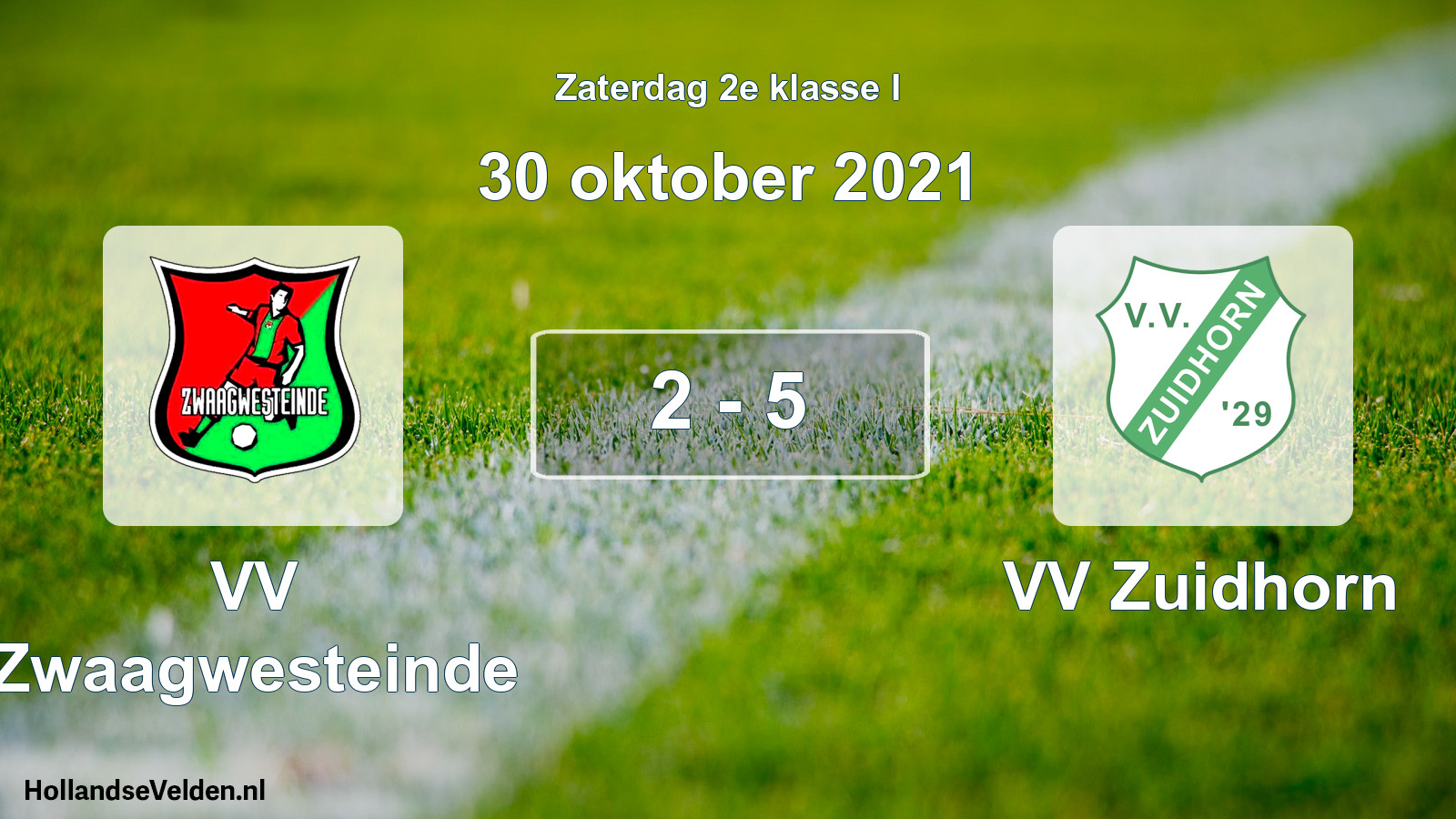 Total number of matches played: VV Zwaagwesteinde - VV Zuidhorn 2 - 5 (30 October 2021)