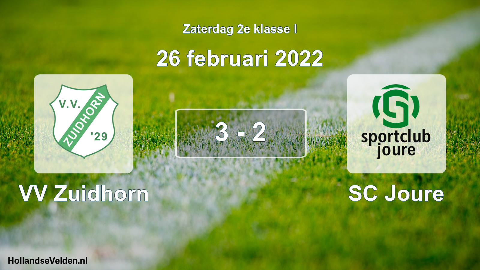 Total number of matches played: VV Zuidhorn - SC Joure 3 - 2 (26 February 2022)
