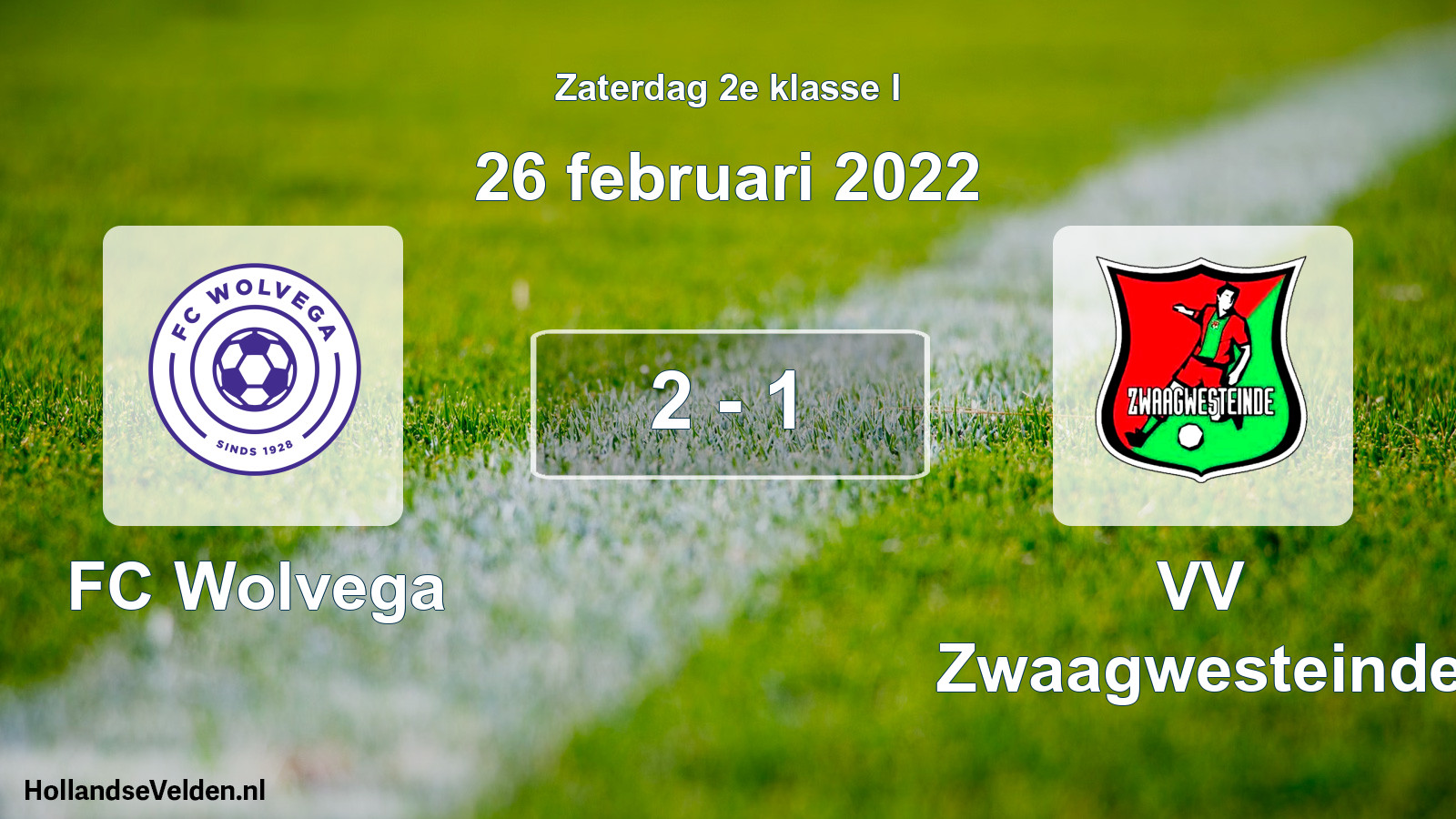 Total number of matches played: FC Wolvega - VV Zwaagwesteinde 2 - 1 (26 February 2022)