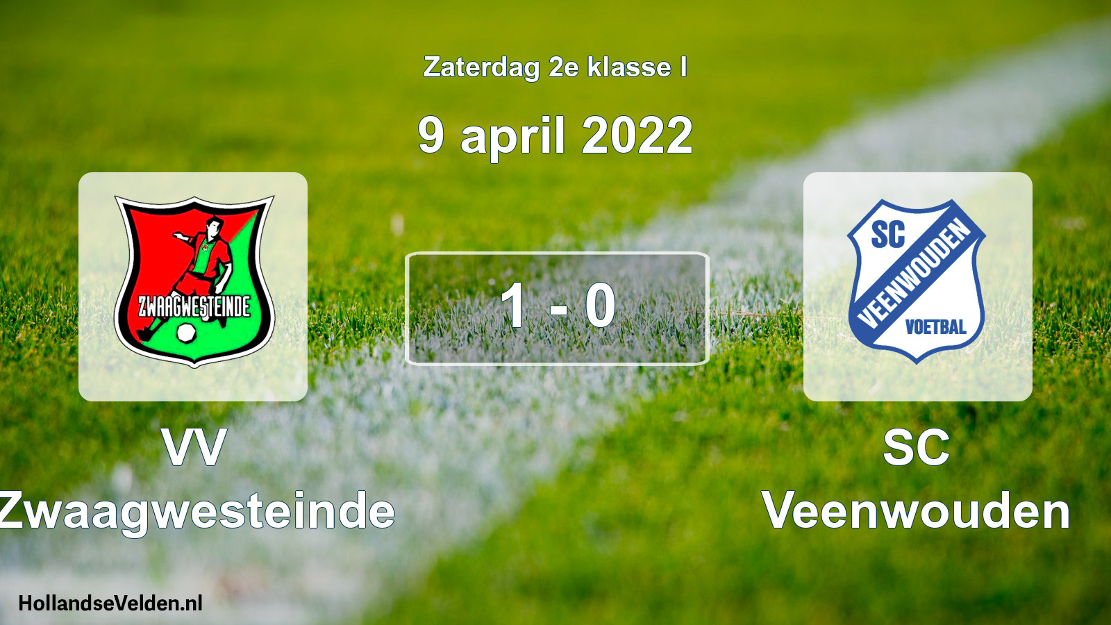 Total number of matches played: VV Zwaagwesteinde - SC Veenwouden 1 - 0 (9 April 2022)