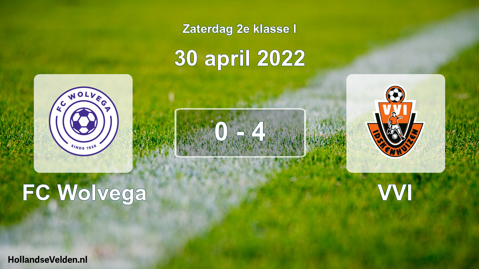 Total number of matches played: FC Wolvega - VVI 0 - 4 (30 April 2022)