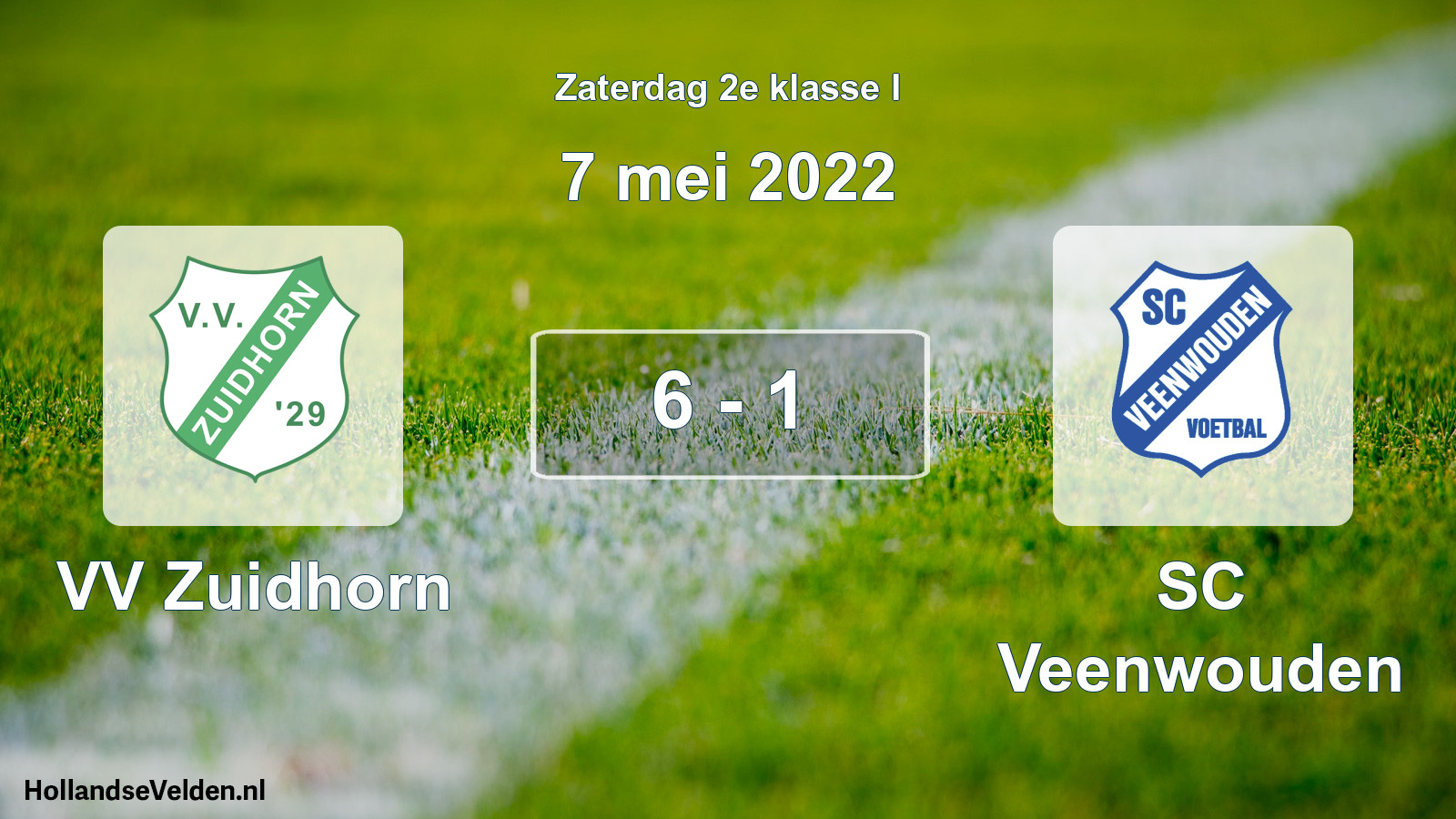 Total number of matches played: VV Zuidhorn - SC Veenwouden 6 - 1 (7 May 2022)
