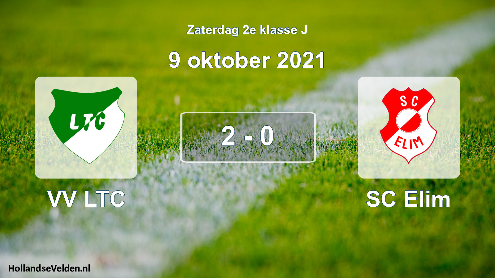 Total number of matches played: VV LTC - SC Elim 2 - 0 (9 October 2021)
