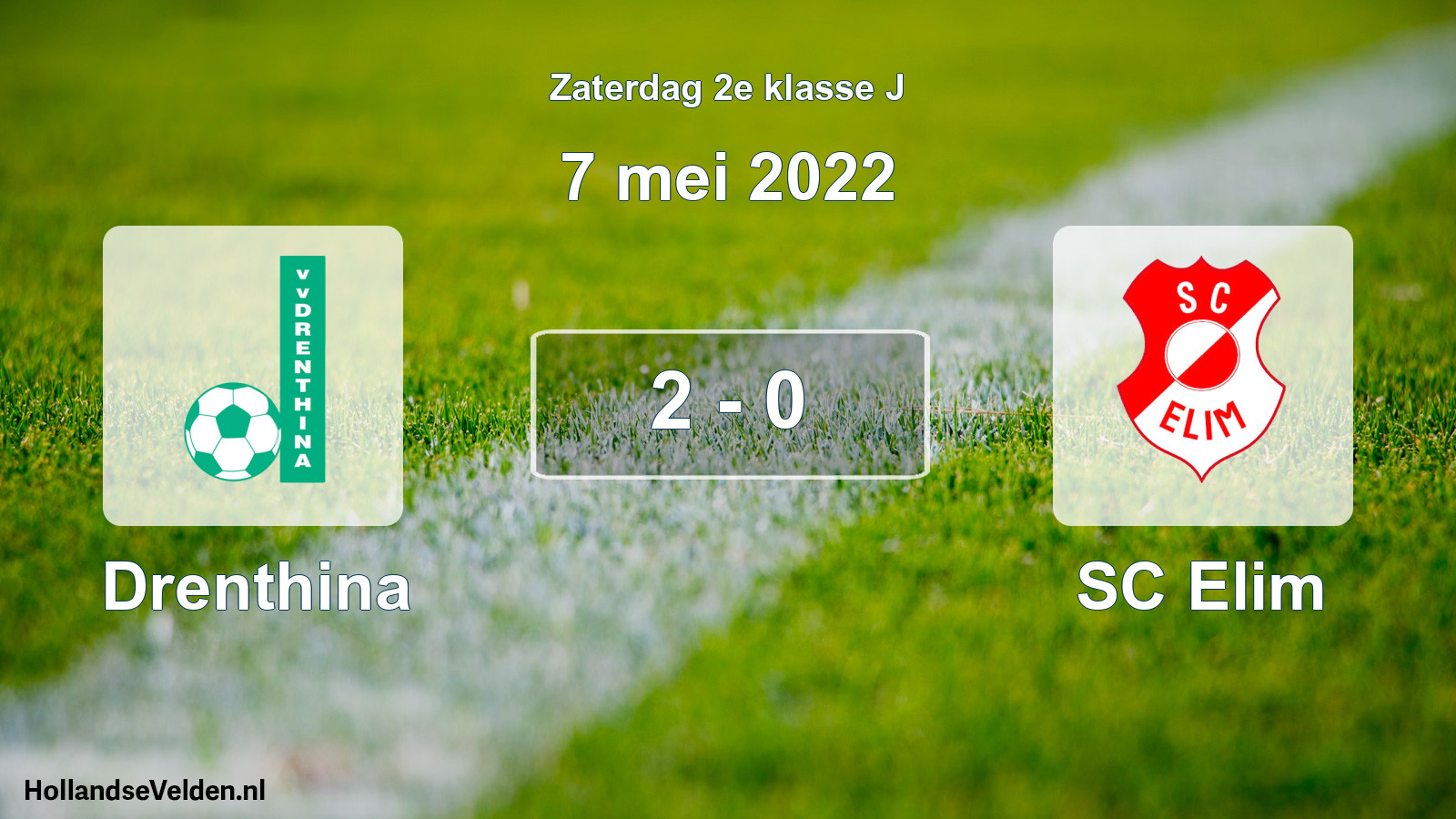 Total number of matches played: Drenthina - SC Elim 2 - 0 (7 May 2022)