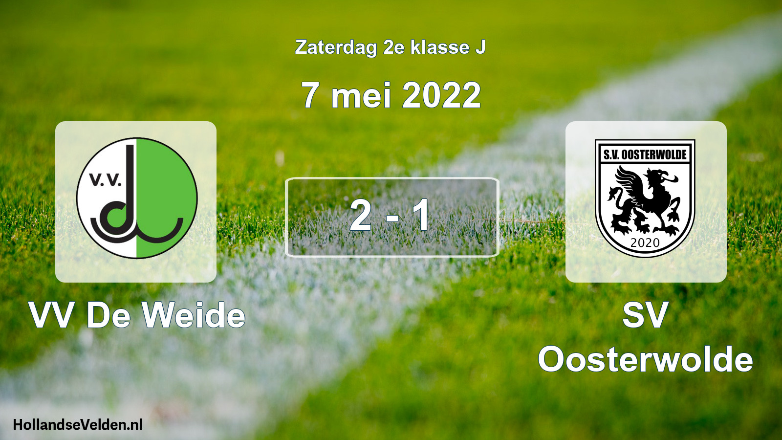 Total number of matches played: VV De Weide - SV Oosterwolde 2 - 1 (7 May 2022)