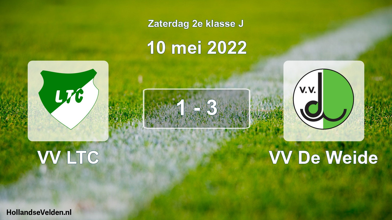 Total number of matches played: VV LTC - VV De Weide 1 - 3 (10 May 2022)
