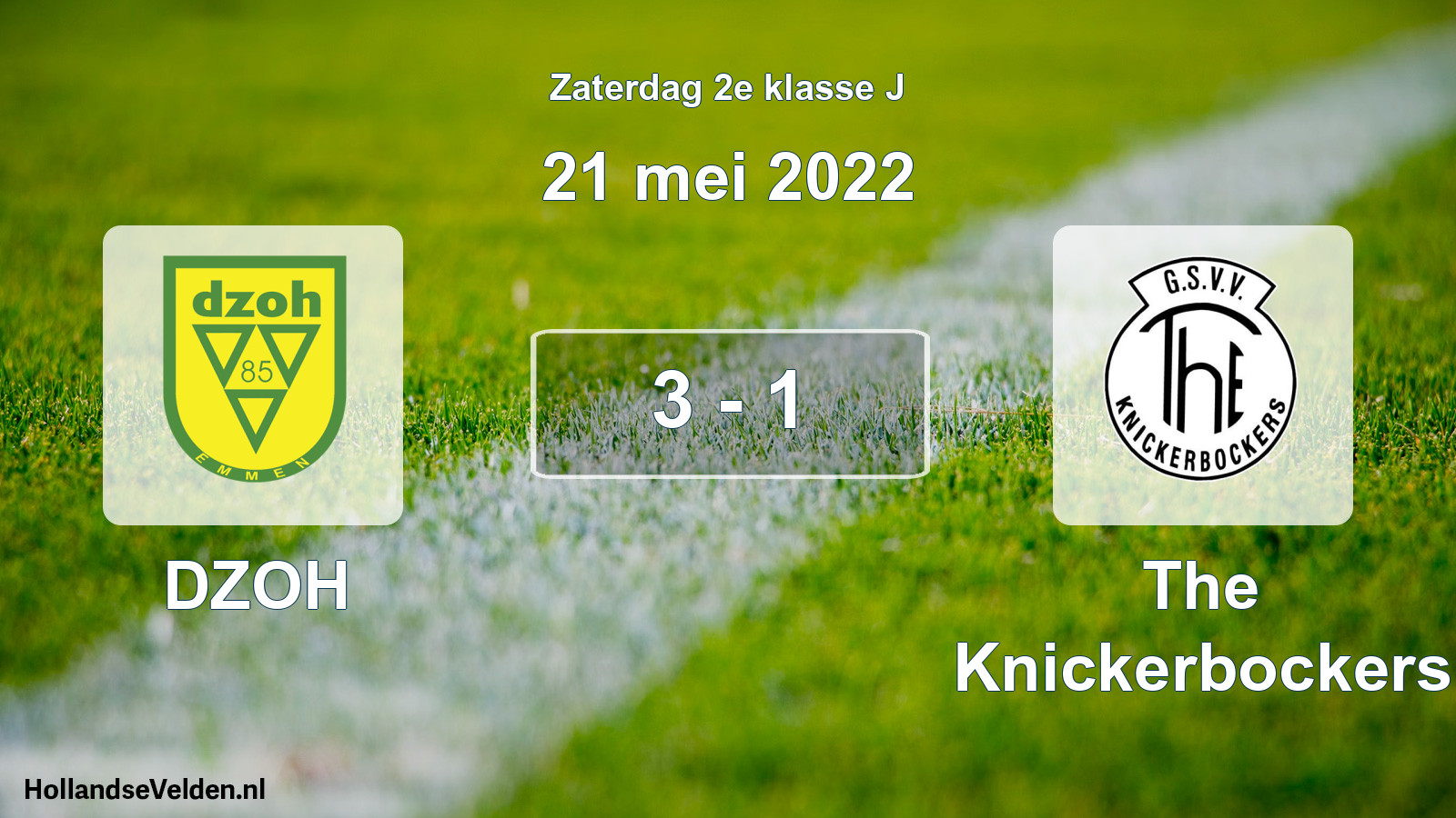 Total number of matches played: DZOH - The Knickerbockers 3 - 1 (21 May 2022)