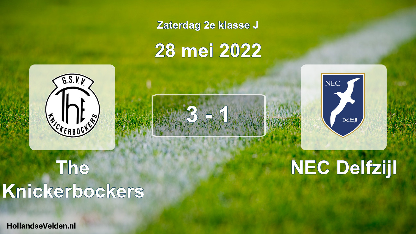 Total number of matches played: The Knickerbockers - NEC Delfzijl 3 - 1 (28 May 2022)
