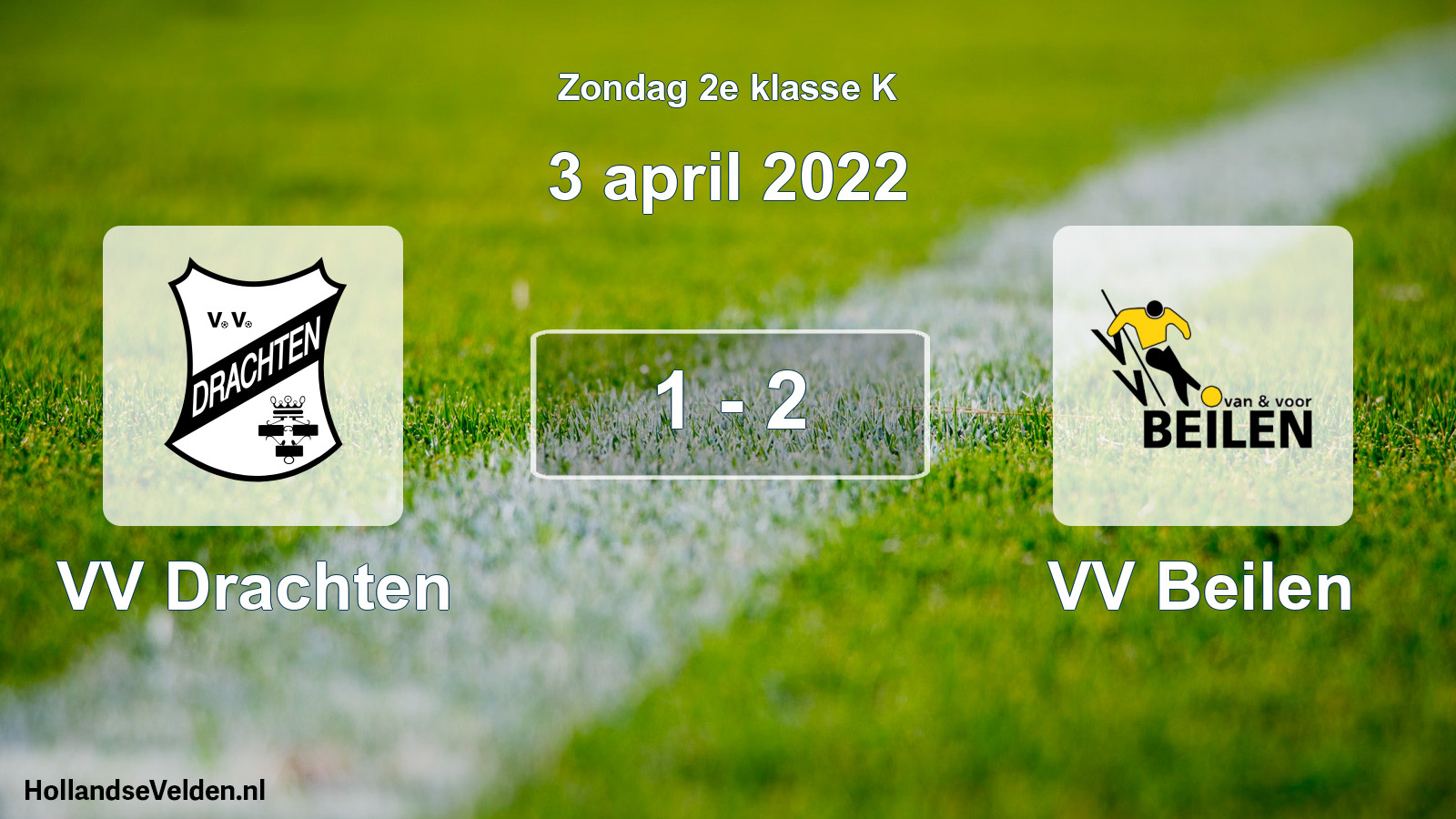 Total number of matches played: VV Drachten - VV Beilen 1 - 2 (3 April 2022)