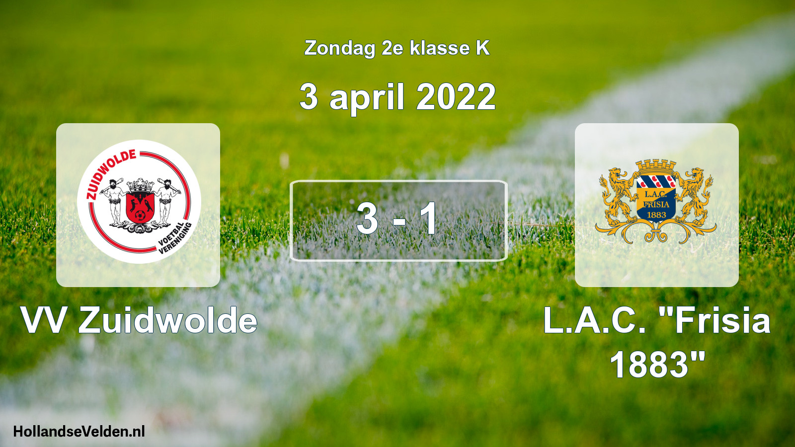 Total number of matches played: VV Zuidwolde - L.A.C. 