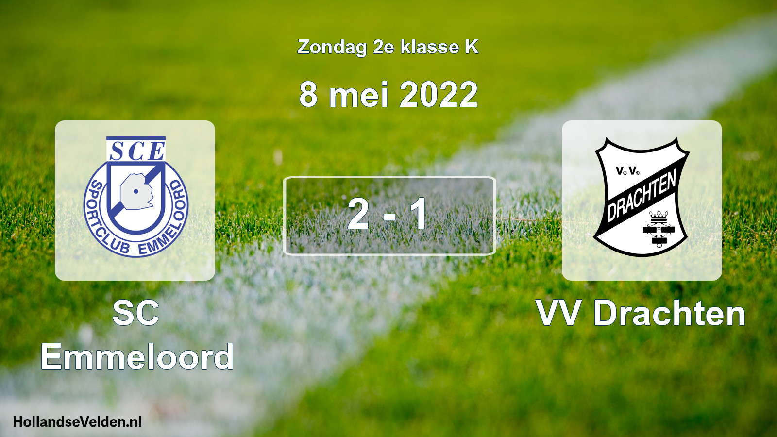 Total number of matches played: SC Emmeloord - VV Drachten 2 - 1 (8 May 2022)