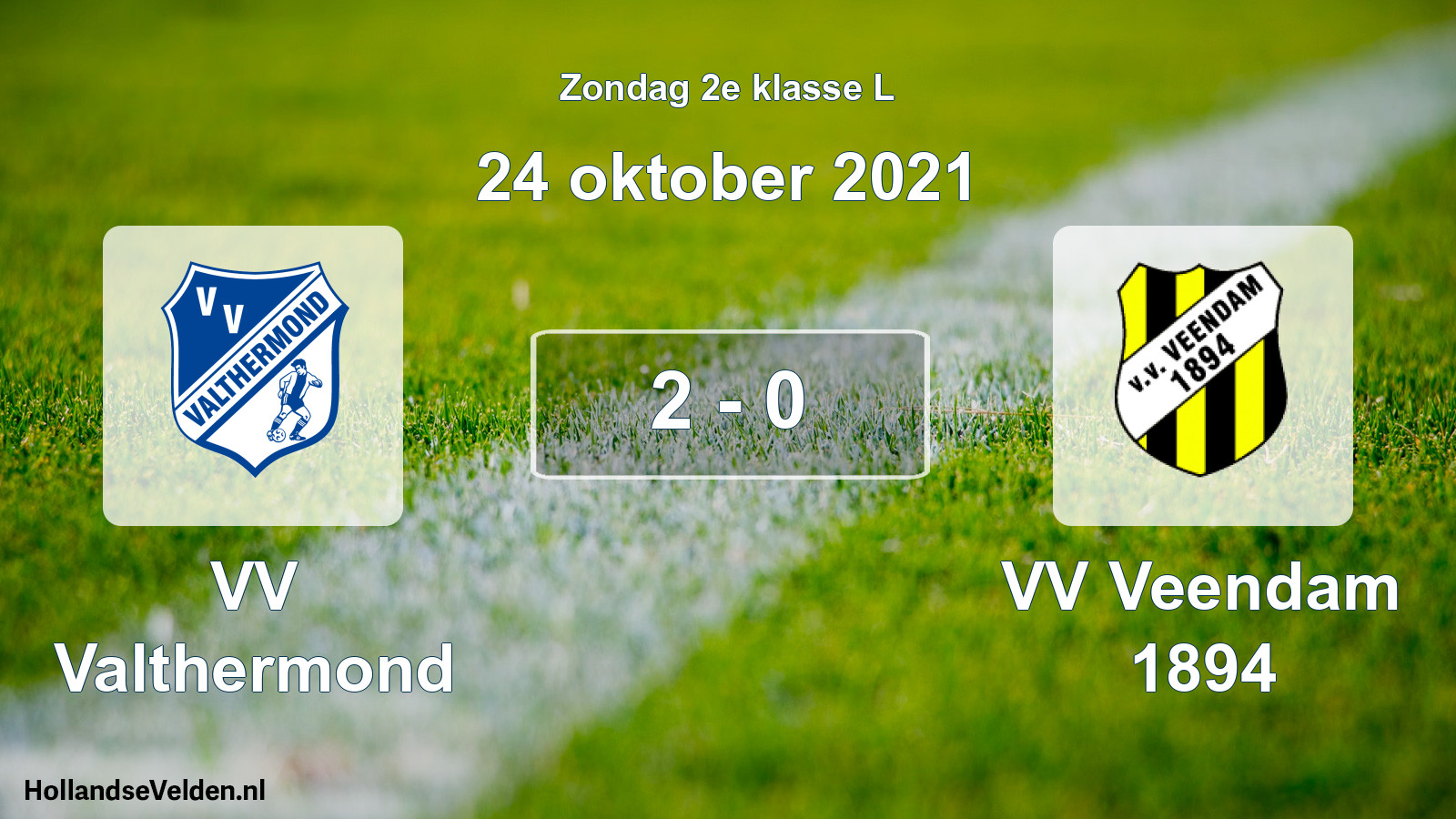 Total number of matches played: VV Valthermond - VV Veendam 1894 2 - 0 (24 October 2021)