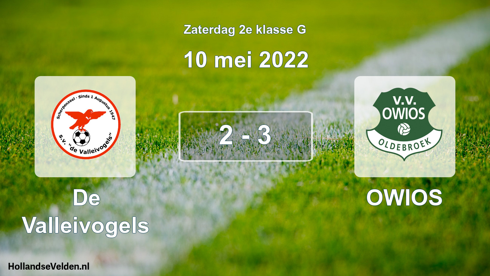 Total number of matches played: De Valleivogels - OWIOS 2 - 3 (10 May 2022)