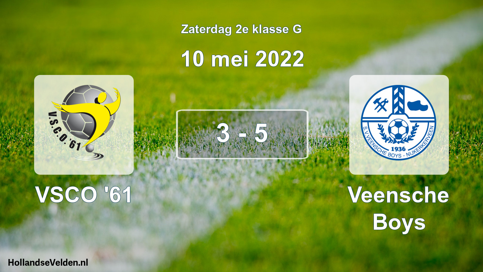 Total number of matches played: VSCO '61 - Veensche Boys 3 - 5 (10 May 2022)