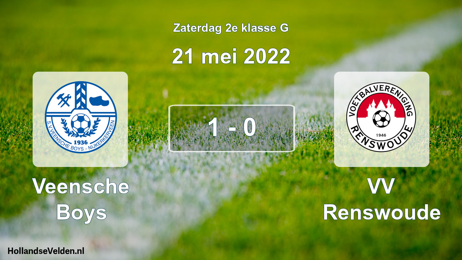 Total number of matches played: Veensche Boys - VV Renswoude 1 - 0 (21 May 2022)