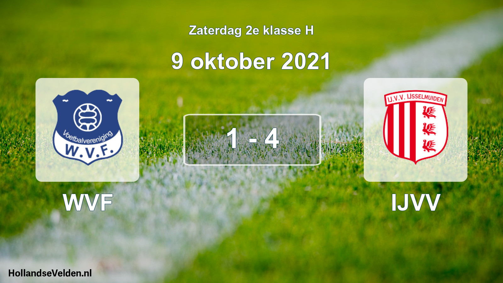 Total number of matches played: WVF - IJVV 1 - 4 (9 October 2021)
