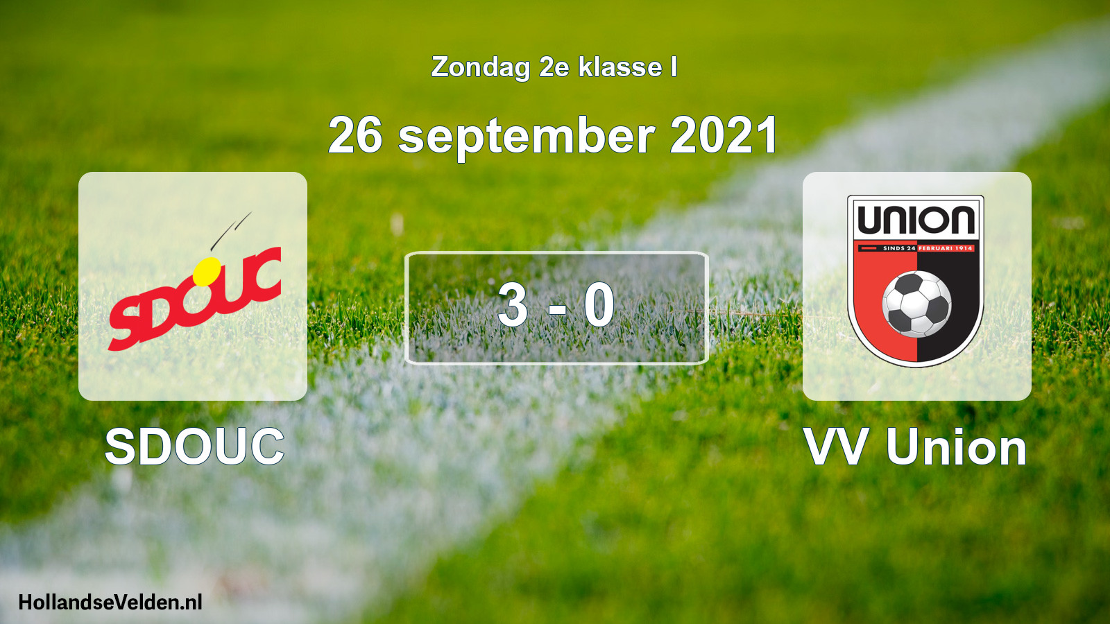 Total number of matches played: SDOUC - VV Union 3 - 0 (26 September 2021)