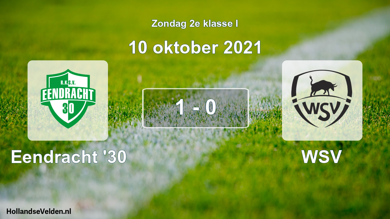 Total number of matches played: Eendracht '30 - WSV 1 - 0 (10 October 2021)