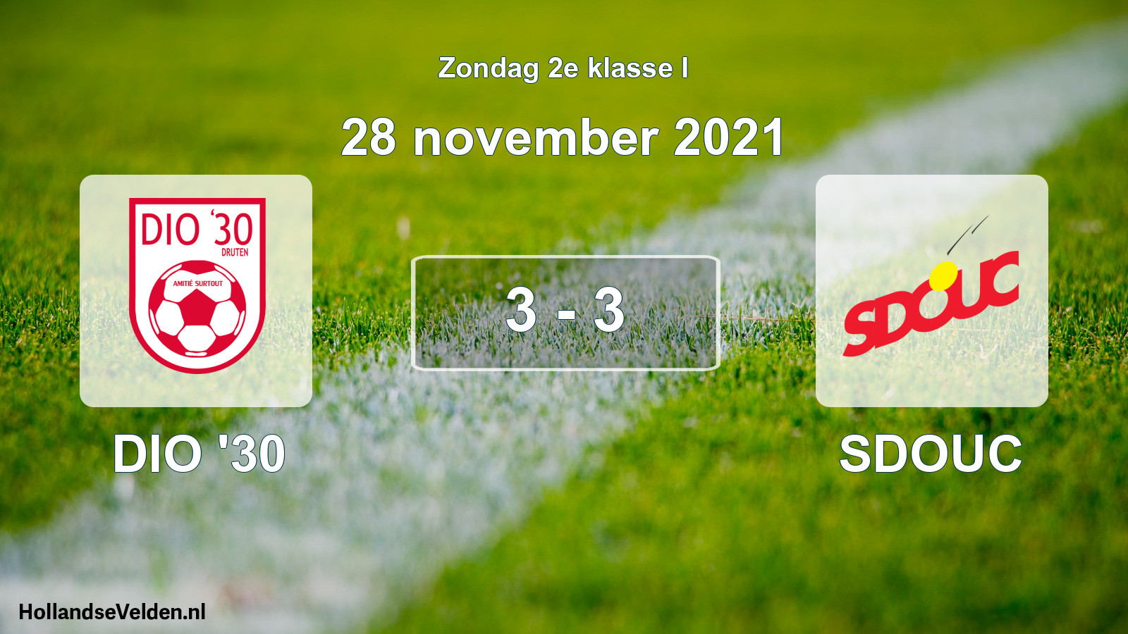 Total number of matches played: DIO '30 - SDOUC 3 - 3 (28 November 2021)