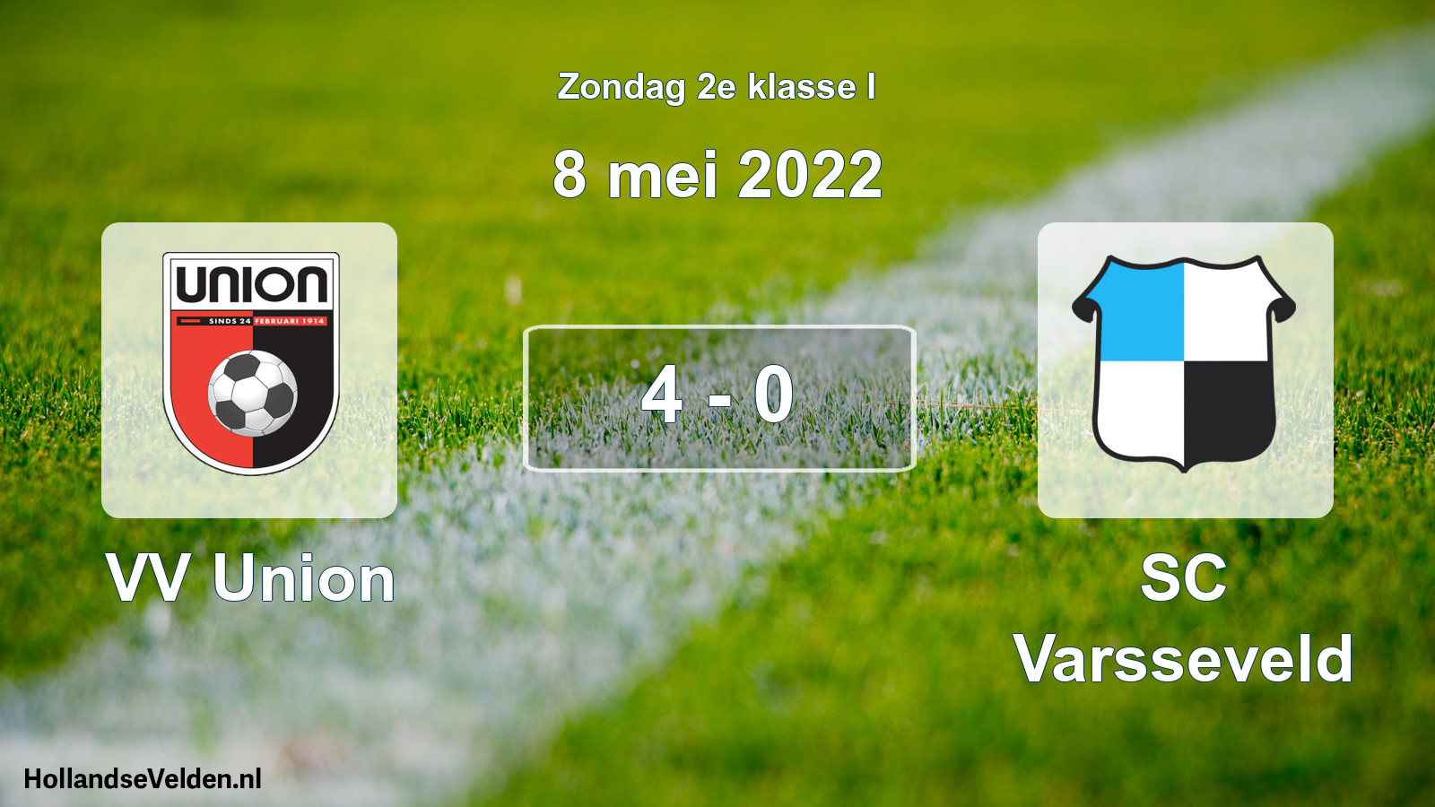 Total number of matches played: VV Union - SC Varsseveld 4 - 0 (8 May 2022)