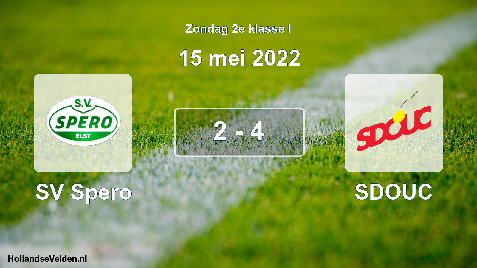 Total number of matches played: SV Spero - SDOUC 2 - 4 (15 May 2022)