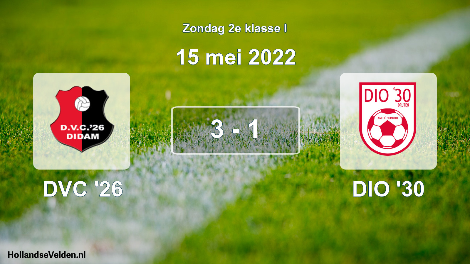 Total number of matches played: DVC '26 - DIO '30 3 - 1 (15 May 2022)