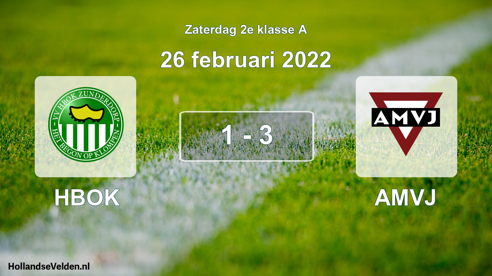 Total number of matches played: HBOK - AMVJ 1 - 3 (26 February 2022)
