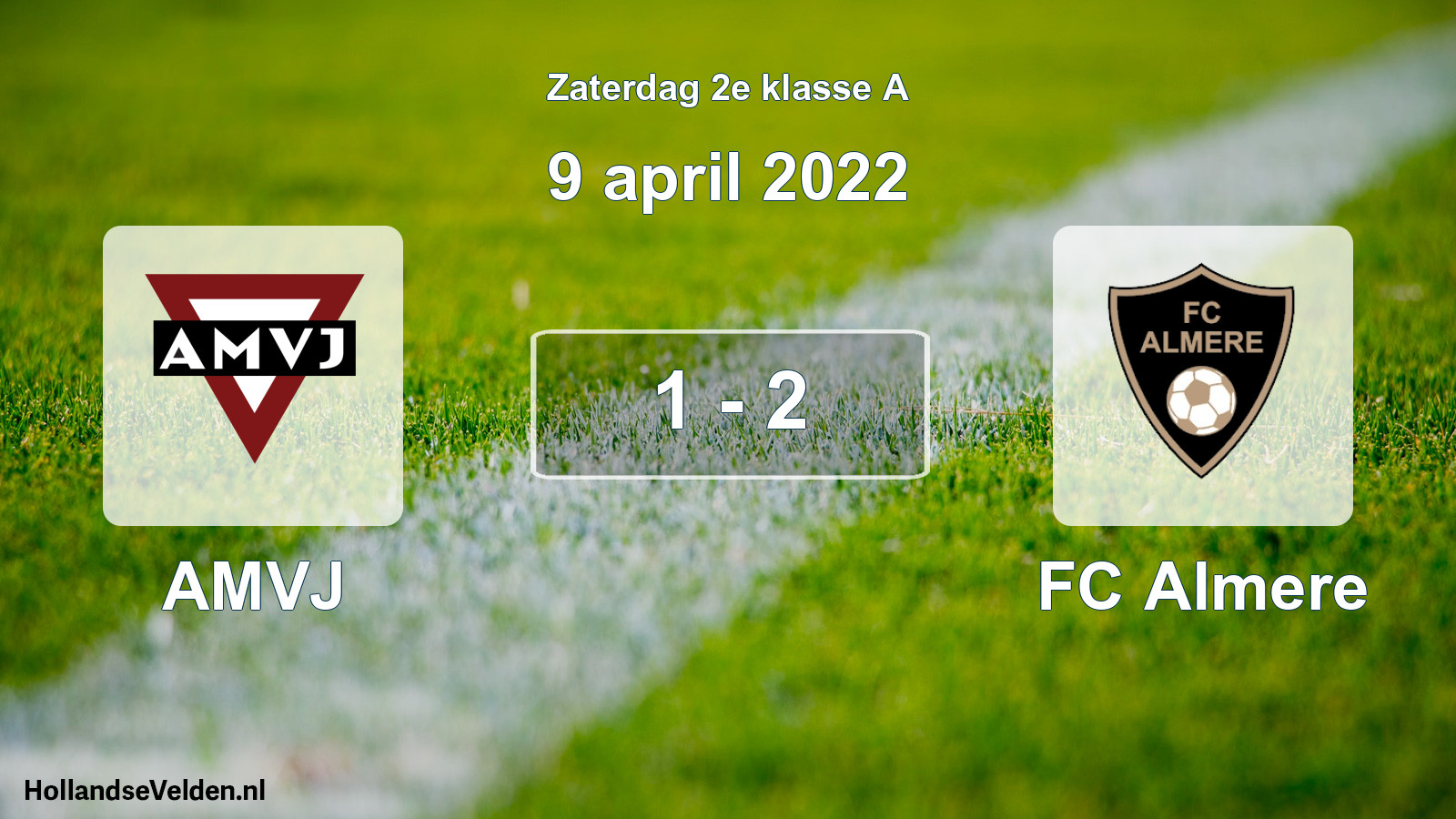 Total number of matches played: AMVJ - FC Almere 1 - 2 (9 April 2022)