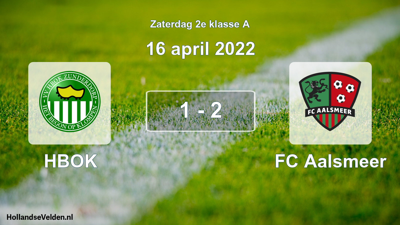Total number of matches played: HBOK - FC Aalsmeer 1 - 2 (16 April 2022)