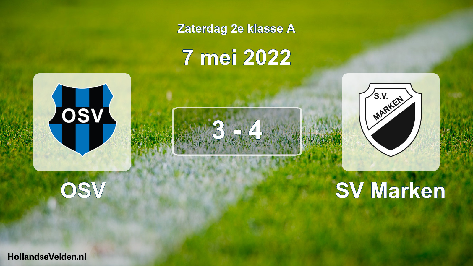 Total number of matches played: OSV - SV Marken 3 - 4 (7 May 2022)