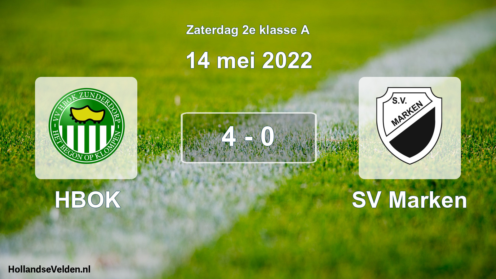 Total number of matches played: HBOK - SV Marken 4 - 0 (14 May 2022)