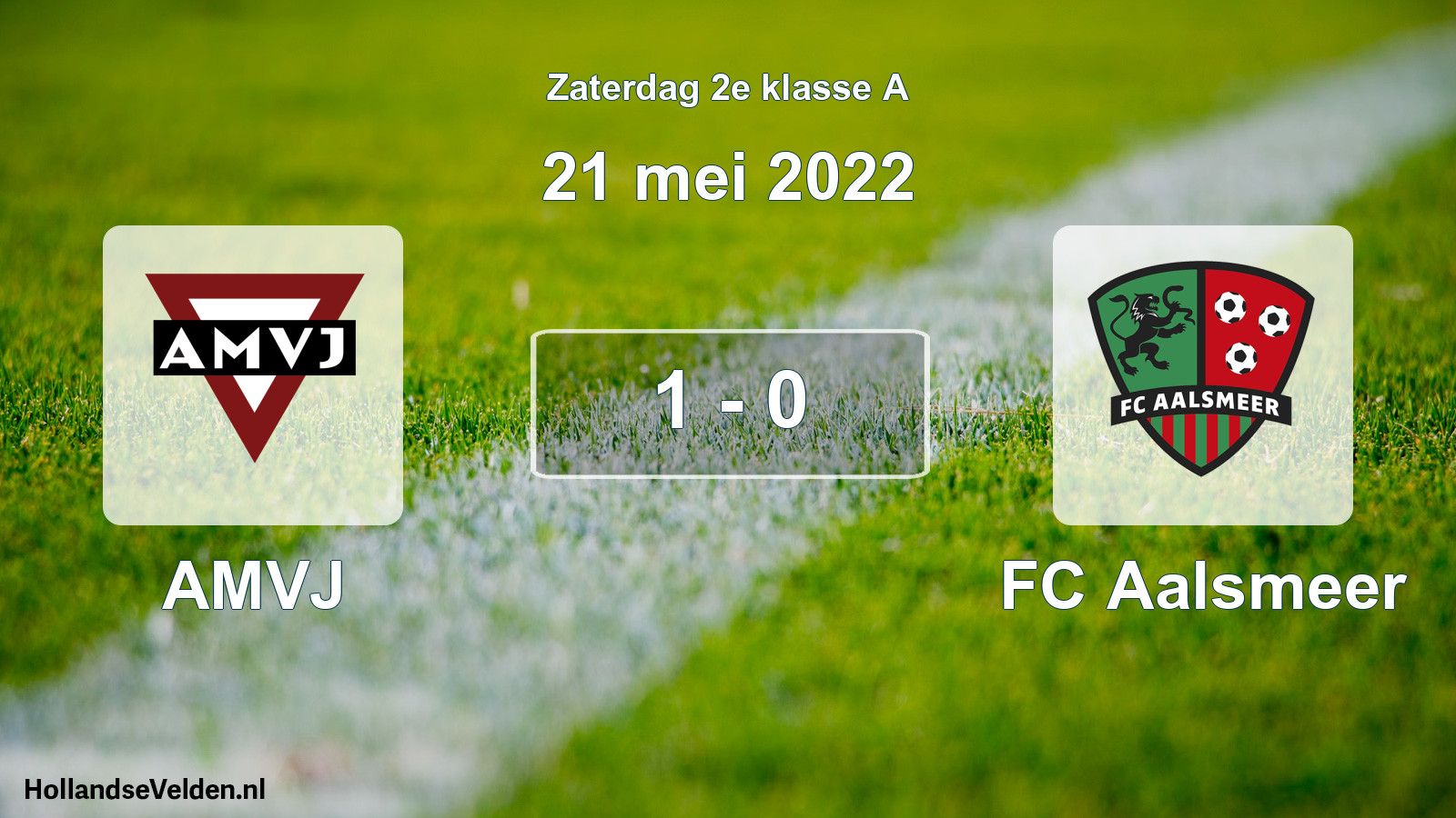 Total number of matches played: AMVJ - FC Aalsmeer 1 - 0 (21 May 2022)