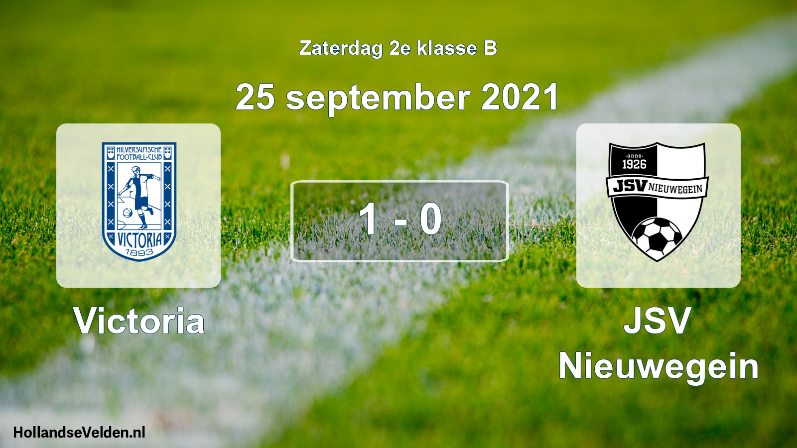 Total number of matches played: Victoria - JSV Nieuwegein 1 - 0 (25 September 2021)