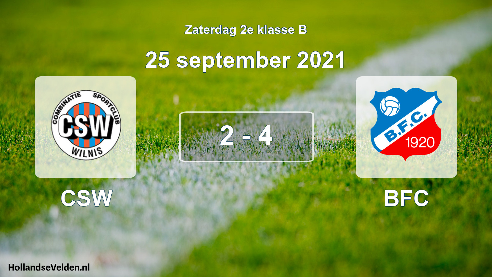 Total number of matches played: CSW - BFC 2 - 4 (25 September 2021)