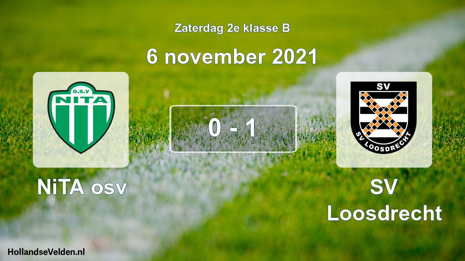 Total number of matches played: NiTA osv - SV Loosdrecht 0 - 1 (6 November 2021)