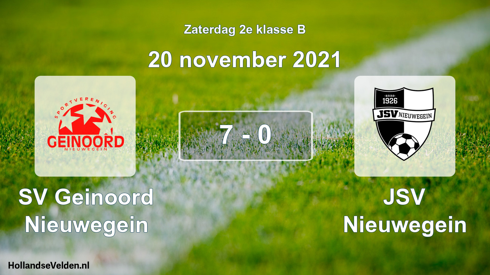 Total number of matches played: SV Geinoord Nieuwegein - JSV Nieuwegein 7 - 0 (20 November 2021)
