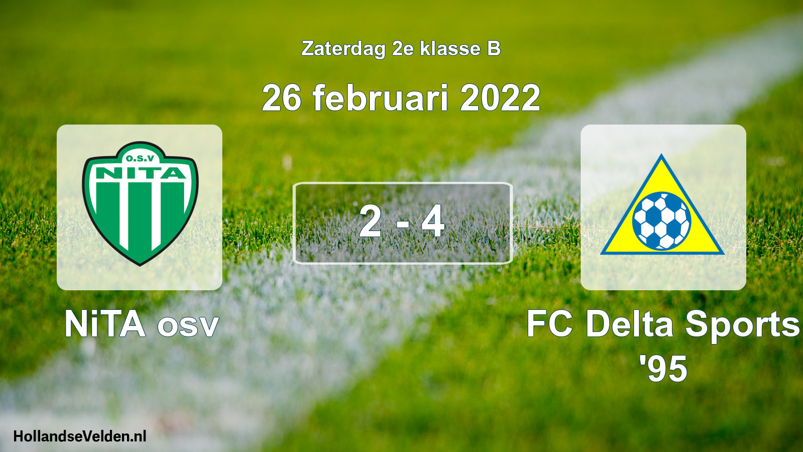 Total number of matches played: NiTA osv - FC Delta Sports '95 2 - 4 (26 February 2022)