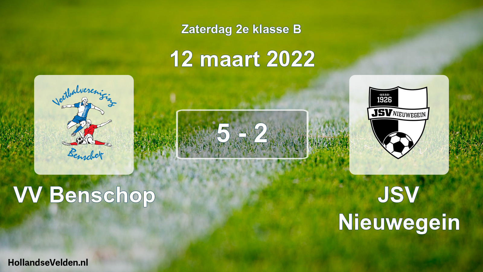 Total number of matches played: VV Benschop - JSV Nieuwegein 5 - 2 (12 March 2022)