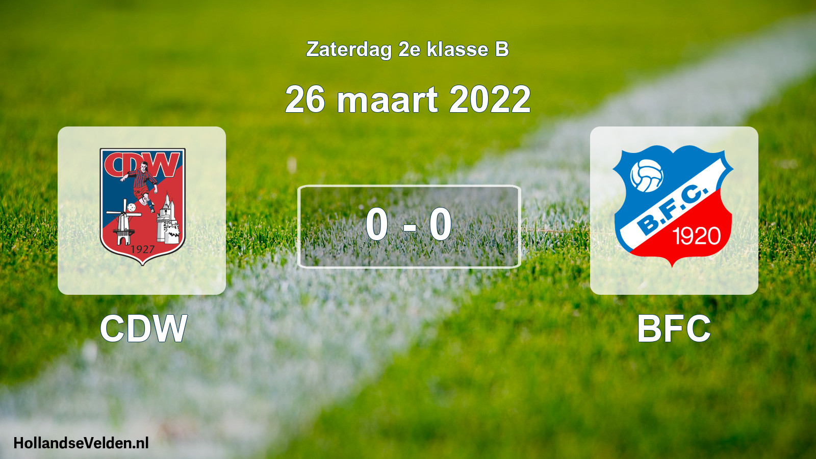 Total number of matches played: CDW - BFC 0 - 0 (26 March 2022)